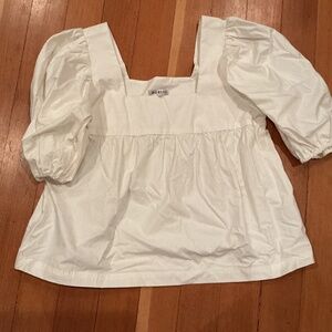 Horses atelier puff sleeve blouse